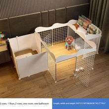 Load image into Gallery viewer, Household Pet Dog Fence House  Kennel Indoor Small Dog Teddy Bear Fence Isolation Door With Toilet Area  Cage
