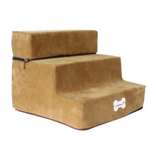 Load image into Gallery viewer, Small Dog Stairs Pet 3 Steps Stairs 30cm Height for Small Dog Cat Ramp Ladder Antislip Removable Dogs Bed Stairs Pet Supplies
