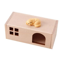 Load image into Gallery viewer, 1 Set Dollhouse Accessories 1:12 Miniature Kennel Pet House Cat And Dog Ornament Furniture Model Decor Toy
