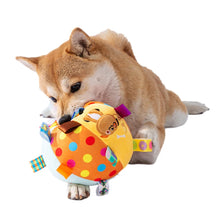 Load image into Gallery viewer, Interactive Ball Dog Toy for Aggressive Chewers Training Decompress Bite Resistant Plush Handle Dog Toys with Bells Pet Supplies
