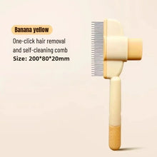 Load image into Gallery viewer, Grooming Comb Cat Accessories Things For Cats Pet Hair Brush Self Cleaning Tool To Remove Knots And Floating Hair Effectively
