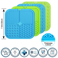 Load image into Gallery viewer, 4in1 Dog Licking Mat Split Puzzle Designed Healthy Slowly Feeding Relief Anxiety Safe Material Washable Feeder Pad Pet Supplies
