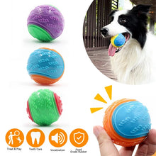 Load image into Gallery viewer, Dogs  Interactive Toys Soft TPR Toys for Dog Pet Teeth Cleaning Bite Resistance Squeaky Dog Ball Toy
