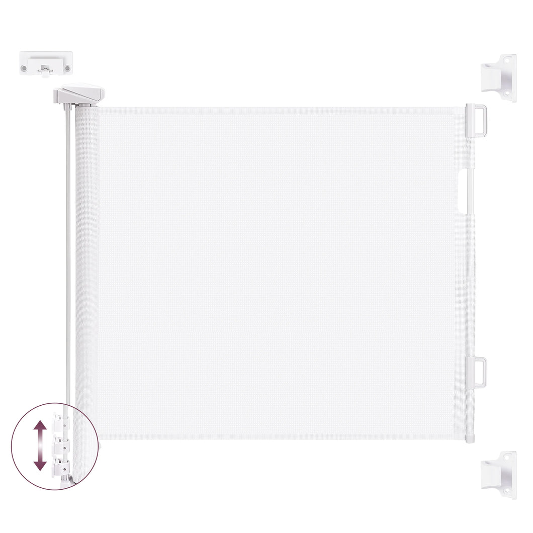 Retractable Dog Gate for Doorways Stairs Hallways Indoor Outdoor Pet Fence