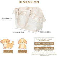 Load image into Gallery viewer, Dog Carrier for Small Dogs Rabbit cat with Large Pockets, Cotton Bag, Dog Carrier Soft Sided, Collapsible Travel Puppy Carrier
