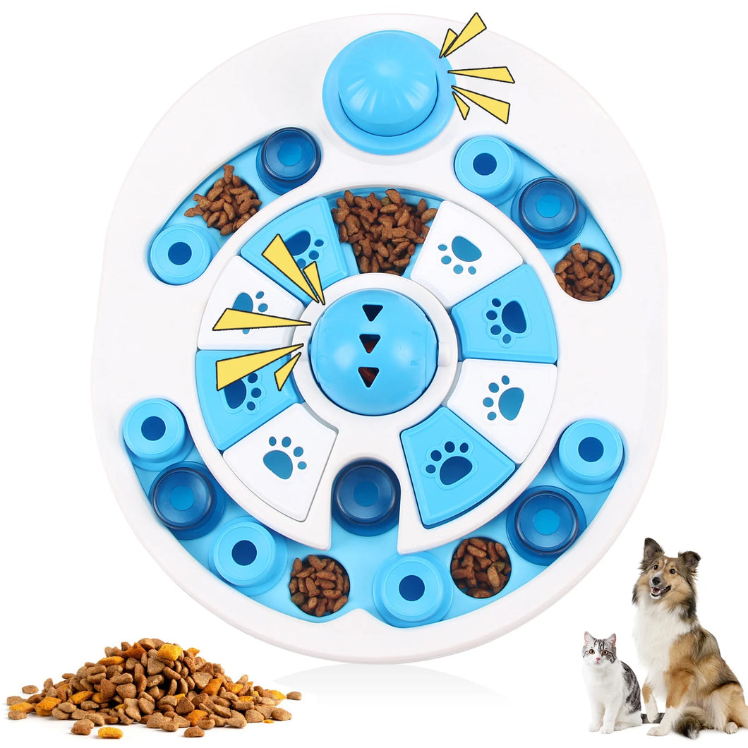 Dog Slow Feeder Food Dispenser Anti Choking Puzzle Toys Interactive Training Increases Puppy IQ Fun Anti Slip Bowl Pet Supplies