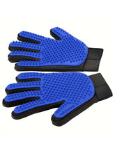 Load image into Gallery viewer, A pair of pet grooming gloves - gentle brush removal, suitable for dogs and cats - massage stimulation loop - easy to use
