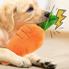 Load image into Gallery viewer, Carrot Dog Puzzle Toys Carrot Shape Dog Squeak Toys Stress Relief Dog Toys Stuffed Plush Puppy Toys For Small Medium And Large
