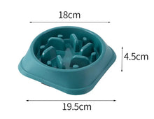 Load image into Gallery viewer, Pet Cat Dog Slow Food Bowl Fat Help Healthy Round Anti-choking Thickened And Non-slip Multiple Colors Shapes
