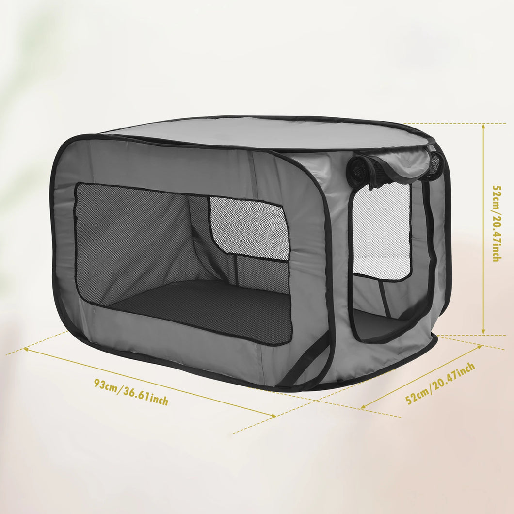 Dog Carriers Travel Crate Large Foldable Pop Open Kennel Portable Outdoor Cat Bag Animal Pet Bed Tent Crates Cage House