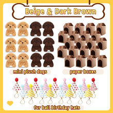 Load image into Gallery viewer, 12-80Set Mini Plush Puppy Stuffed Dogs with Keychain, Adopt A Pet Dog Party Favors Goodie Bags, Animals Bulk Gift Toys
