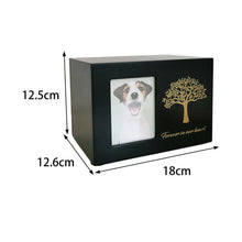 Load image into Gallery viewer, Cremation Urn for Dogs Funeral with Photo Frame Wood Cat Ashes Keepsake Box
