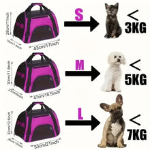 Load image into Gallery viewer, Portable Dog Cat Carrier Bag Pet Puppy Travel Bags Breathable Mesh Small Dog Cat Dogs Outdoor Tent Carrier Outgoing Pets Handbag
