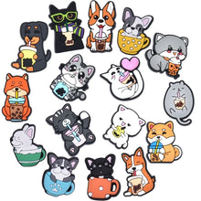 Load image into Gallery viewer, Cute Pet Animal Dog And Cat Shoe Charms Pack for Crocs - Accessory Set for Girls Boys Women Men Ideal Party Favor Gifts
