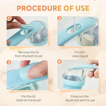 Load image into Gallery viewer, Pet Grooming Brush - Bath Massager &amp; Bubble Maker Paw Washer Bath Brush Scrubber Shampoo Brush for Long/Short Haired Dogs &amp; Cats
