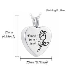 Load image into Gallery viewer, 1PC Pet Dog Paw Charm Memorial Funeral Urn for Ashes Animal Necklace Stainless Steel Pendant Cat Ashes Holder Cremation Keepsake
