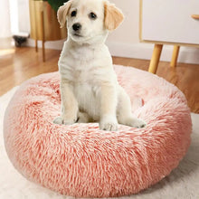 Load image into Gallery viewer, Round Dog Bed Soft Plush Pet Beds USB Heating Donut Round Beds for Dog Cat Comfortable House Pet Supplies Accessories
