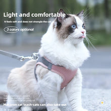Load image into Gallery viewer, Pet Things Cat Accessories Cute Adjustable Cat Collar and Leash Set for Walking Safe Reflective Soft Comfortable Vest
