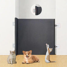 Load image into Gallery viewer, No Drilling Retractable Baby Gate Tall Mesh Baby Gate Extends up to Wide Retractable Gate for Kids or Pets Retractable Dog Gates
