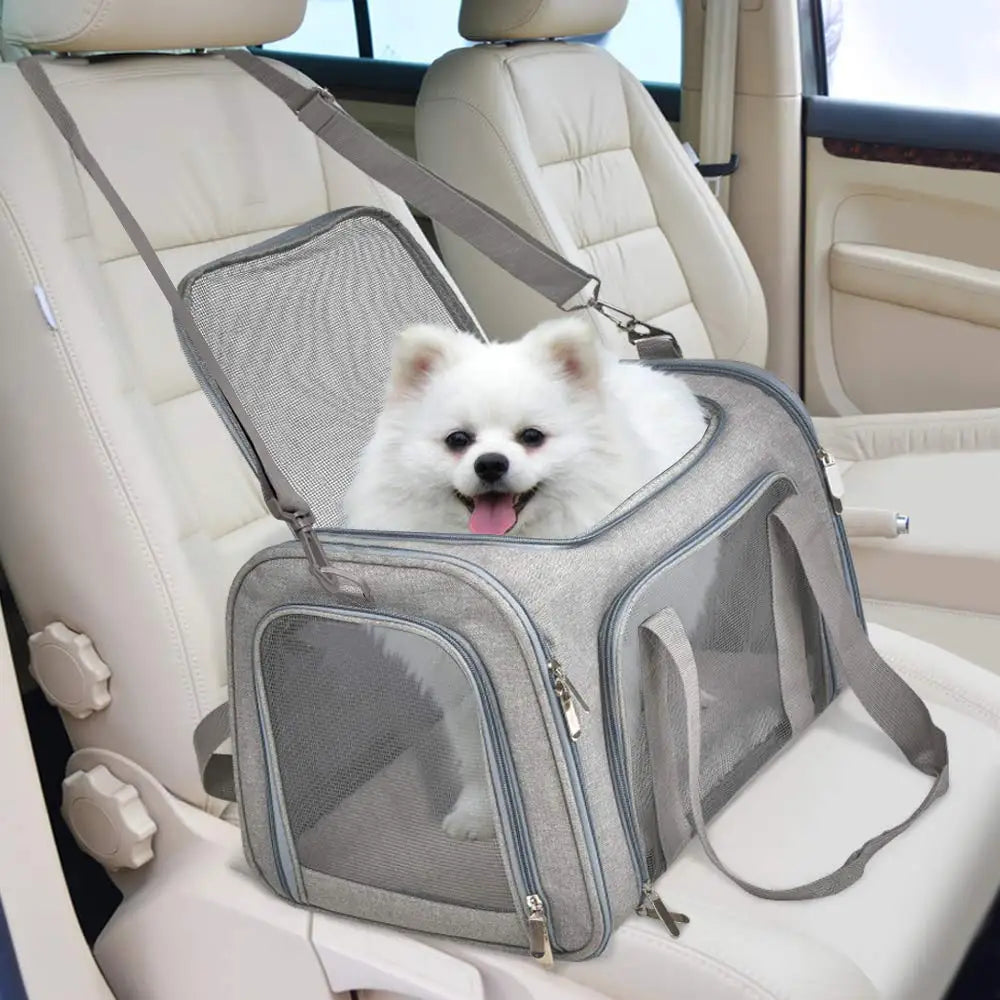 Dog Carrier Bag Soft Side Backpack Puppy Pet Carriers & Travel Products Airline Approved Outgoing For Small Dogs Cat Accessories