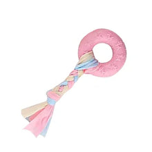 Load image into Gallery viewer, Dog Chew Toys for Cleaning Teeth Pink Soft Rubber Bone Funny Ball Interactive Donut Treat Set for Small Medium Dogs Pet Gifts
