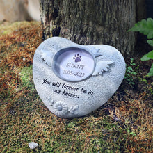 Load image into Gallery viewer, Personalized Pet Memorial Stone Dogs Name of Death Personalized Pet Loss Gifts Dog cat Grave Marker Plaque Tombstone Custom
