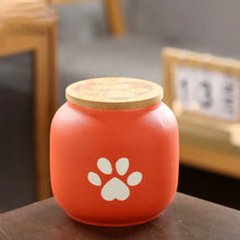 Load image into Gallery viewer, Ceramic Pet Ashes Storage Box Cute Memorials Funeral Urn for Pets Moisture Proof with Lid Memento Burial Holder For Pet Ashes
