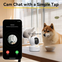 Load image into Gallery viewer, Boykeep 2K Pet Dog Camera with Phone App, 5G/2.4GHz WiFi Indoor Security Baby Camera, 360° Pan &amp; Tilt, 2-Way Audio, Night Vision
