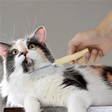 Load image into Gallery viewer, Dog Grooming Equipment Pet Hair Remover Cat Hair Comb Grooming Wooden Handle Cat Comb Smooth Hair Dog Brush Dog Accessories
