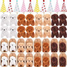 Load image into Gallery viewer, 12-80Set Mini Plush Puppy Stuffed Dogs with Keychain, Adopt A Pet Dog Party Favors Goodie Bags, Animals Bulk Gift Toys
