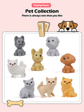 Load image into Gallery viewer, Mini doll pet accessory set, children&#39;s playhouse toy pet set, cat and dog bath, park, scene set, birthday and Christmas gifts
