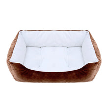 Load image into Gallery viewer, Bed for Dog Cat Pet Square Plush Kennel Medium Small Dog Sofa Bed Cushion Pet Calming Dog Bed House Pet Supplies Accessories

