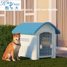 Load image into Gallery viewer, Large Waterproof Outdoor Dog House - Detachable &amp; Washable Dog Cage for Medium/Large Breeds, All-Weather Shelter
