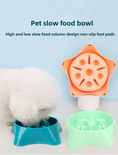 Load image into Gallery viewer, Dog Slow Feeder Slow Food Bowl  Anti-Choking Anti-tipping Delay eating Anti-slip pet food bowl easy to clean Slow down eating
