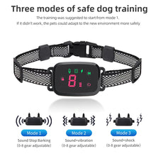 Load image into Gallery viewer, Smart Automatic Anti Barking Dog Collar HD Digital Display IP67 Waterproof Collar For Dog Rechargeable Bark Stopper Stop Barking
