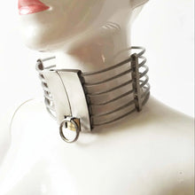 Load image into Gallery viewer, Stainless Steel Collar Lockable Dog Slave Neck Collar Metal Choker Headgear Restraint BDSM Cosplay Adult Toys Sex Toy for Man
