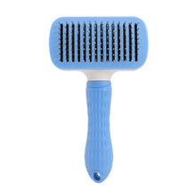 Load image into Gallery viewer, One-Push Pet Grooming Brush: Shedding Tool with Stainless Steel Teeth &amp; Round Head - Hair Removal &amp; Massage Comb for Furry Pets
