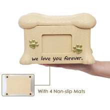 Load image into Gallery viewer, Resin Pet Urns Dogs Cats Cremation Urn Peaceful Memorial with Photo Frame Cremation Urns for Animal Ashes Funeral Pet Ashes Box
