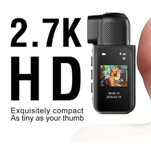 Load image into Gallery viewer, ABUO-Bike Cycling Pet Mini Sports Cam, 2.7K Wifi Mini Body Camera, 64GB POV Camera With 180° Rotating Lens For Daily Recordings
