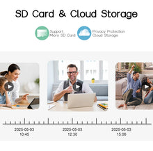 Load image into Gallery viewer, 15MP Security WIFI Camera Three Screen Pan&amp;Tilt PTZ Cameras Baby Pet Monitor Human Tracking Two-way Audio Color Night Vision Cam
