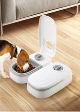 Load image into Gallery viewer, Pet Automatic Feeder Timed Quantification Separate Bowls for Dry Wet Feeding Easy to Clean Short-distance Travel Home Use
