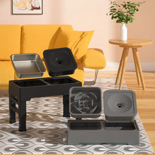 Load image into Gallery viewer, Dog Feeding Station, Adjustable Heights Bowl Stand Feeder Slow Fedding Bowls, Food Water Bowls for Medium Small Cats Dog
