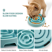 Load image into Gallery viewer, Pet Dog Slow Feeder Bowl Fun Non Slip Anti-Gulping Slower Food Feeding Dishes Eco Dog Bowl for Large Medium Small Dogs Puppy
