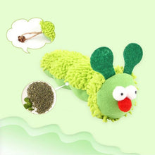 Load image into Gallery viewer, Cat plush toy pet amusing cat to relieve boredom interactive scratch-resistant and bite-resistant green animal toy
