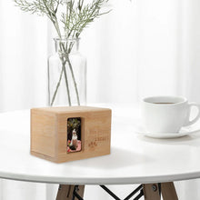 Load image into Gallery viewer, Memorial Gifts Pet Urn for Cinerary Casket Ash Jar Funeral Supplies Bamboo Urns Creative Cats Dog
