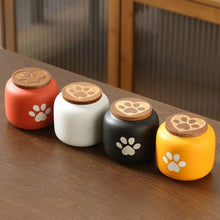 Load image into Gallery viewer, Ceramic Pet Ashes Storage Box Cute Memorials Funeral Urn for Pets Moisture Proof with Lid Memento Burial Holder For Pet Ashes
