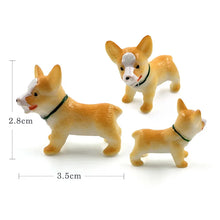 Load image into Gallery viewer, 6pcs Little Dog Puppy Miniature Figurine Cartoon Animal Character Fairy Garden Home  Ornament Desk Decoration DIY Accessory
