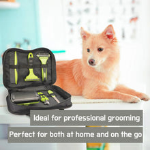 Load image into Gallery viewer, Professional Dog Brush Grooming Set for Dogs &amp; Cats Grooming Set 6 Pieces Cat massage Brush, Dematting Brush, Undercoat Brush
