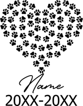 Load image into Gallery viewer, Pet Memorial Stone Custom Dogs Name and Date of Death Personalized Pet Loss Gifts Personalized Dog Grave Marker Plaque
