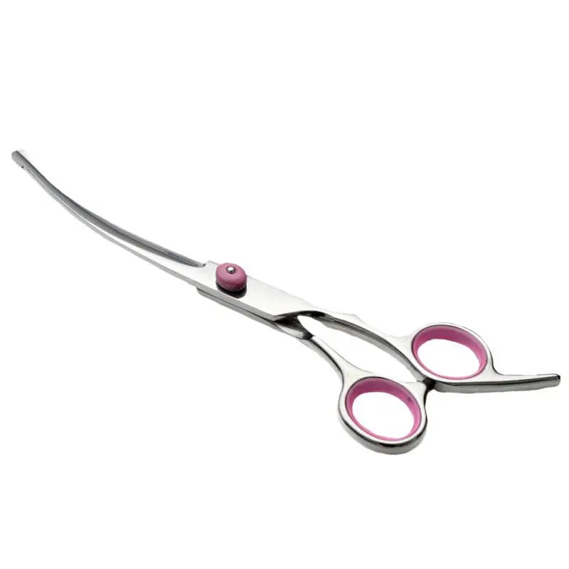 Curved Dog Grooming Scissors Curved Dog Trimmer Trimming Hair Scissors Safety Pet Tool With Round Tips Professional Grooming